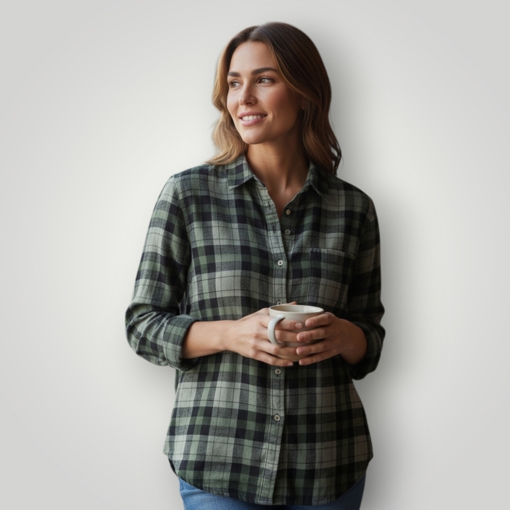 Vineyard Vines 6‎ Performance Plaid Shirt Green Coastal Granddad Preppy Gorpcore